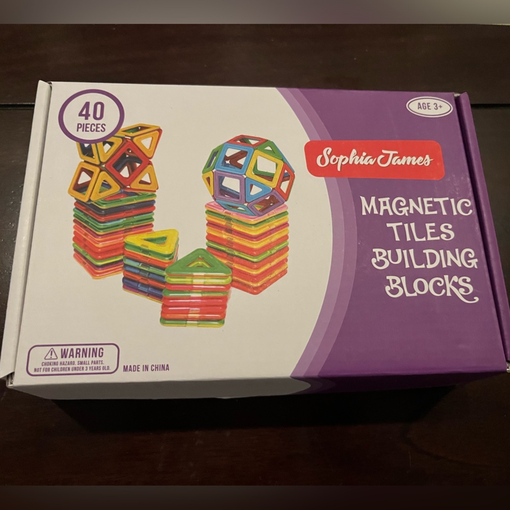 Magnetic Tiles Building Blocks - Colorful Set